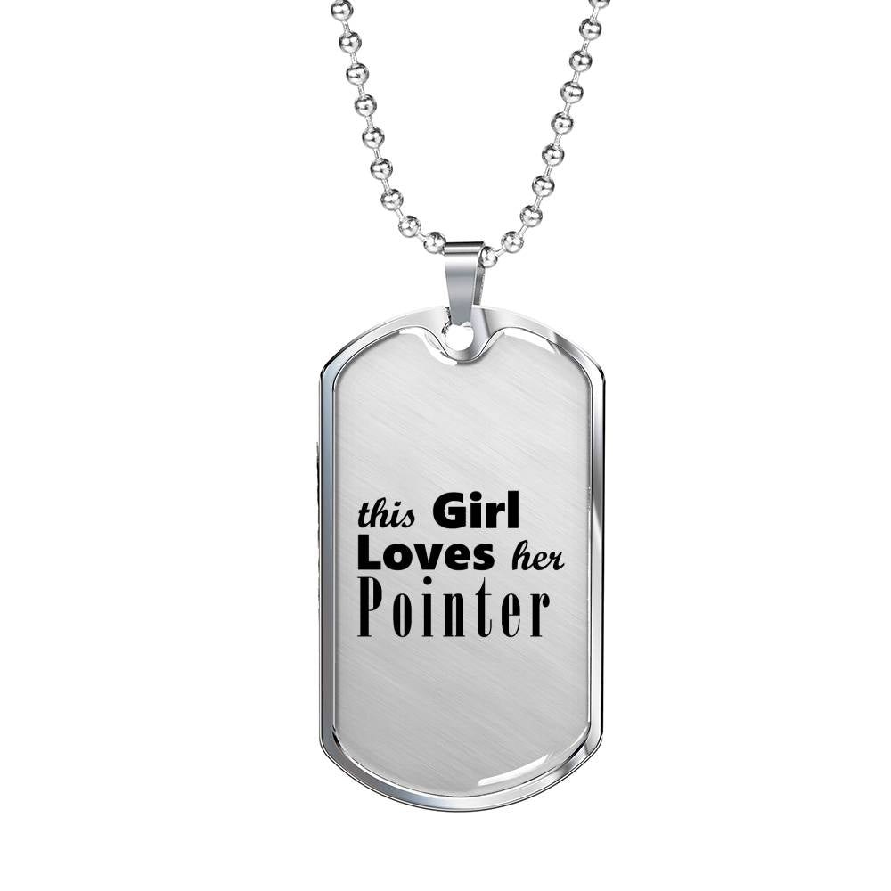 Pointer - Luxury Dog Tag Necklace