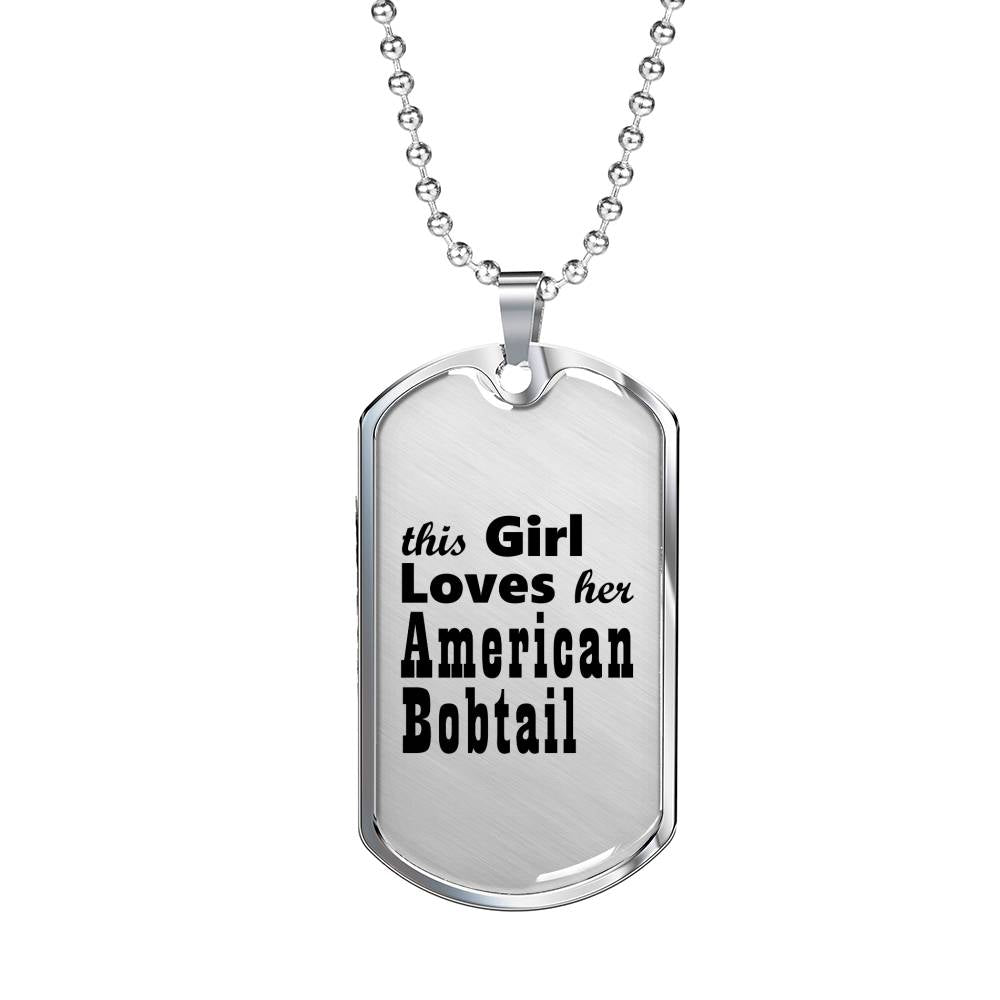 American Bobtail - Luxury Dog Tag Necklace