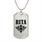 Rita v01a - Luxury Dog Tag Necklace