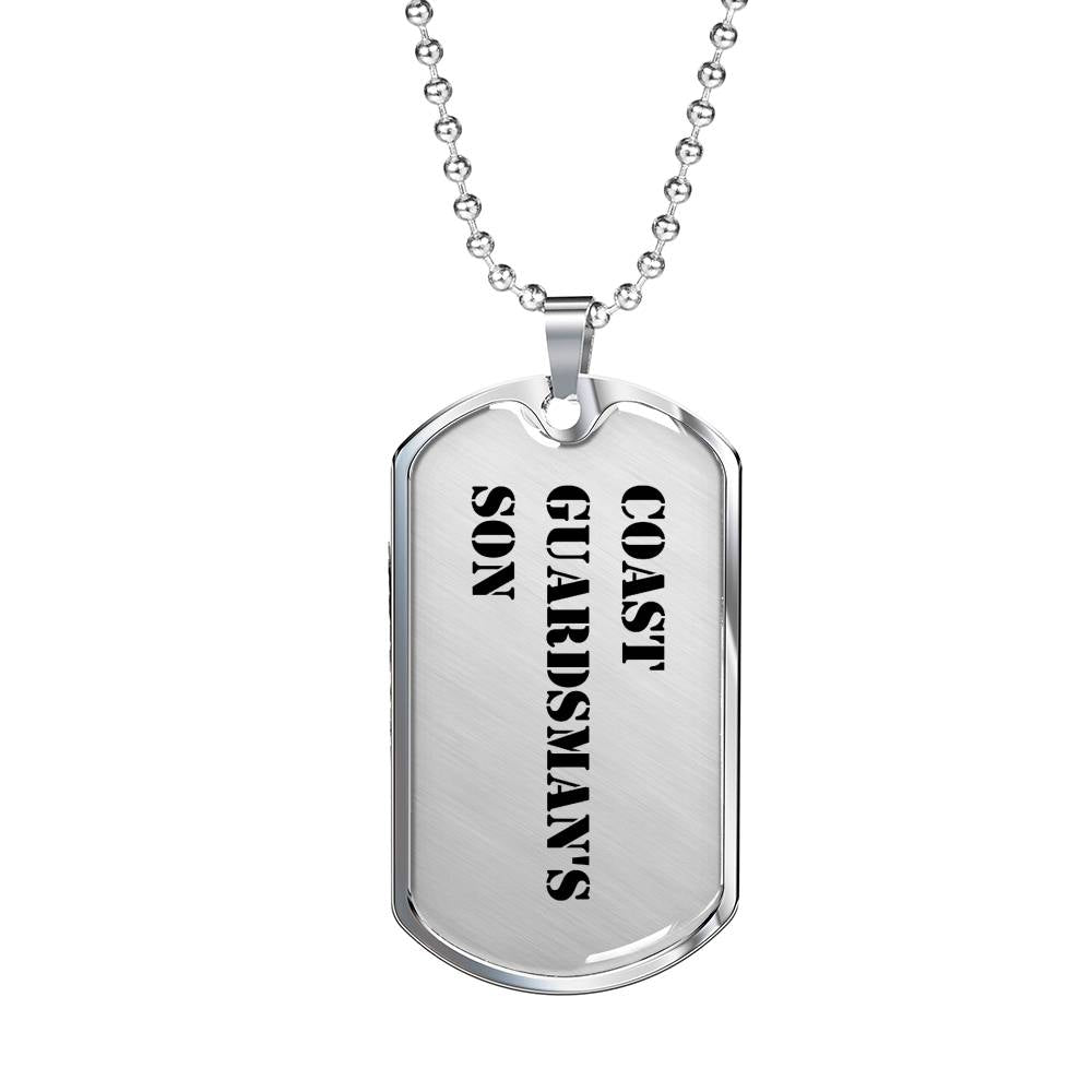 Coast Guardsman's Son - Luxury Dog Tag Necklace