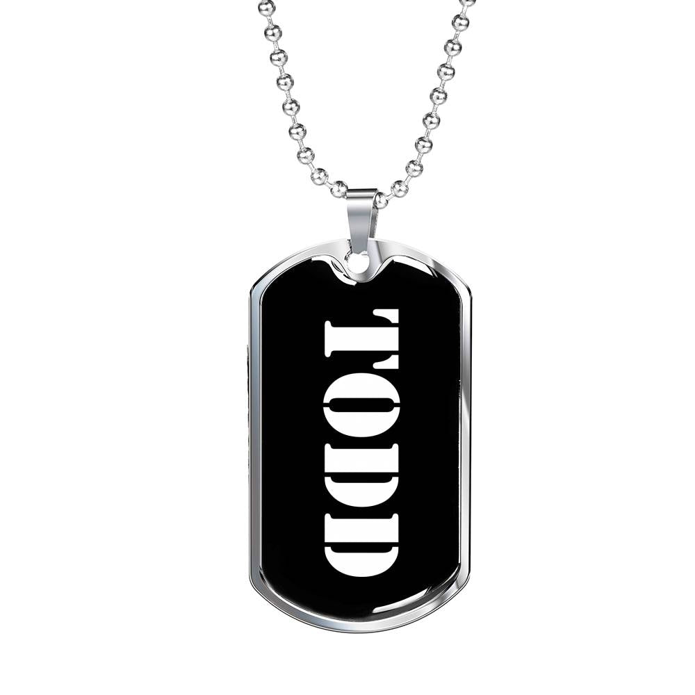 Todd v2 - Luxury Dog Tag Necklace