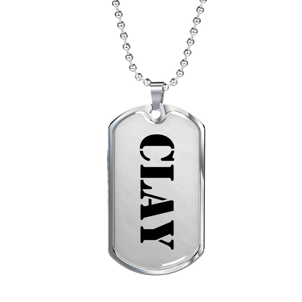 Clay - Luxury Dog Tag Necklace