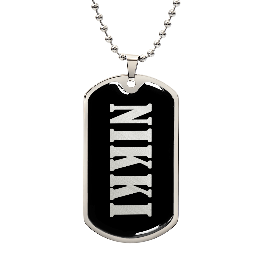 Nikki v02 - Luxury Dog Tag Necklace