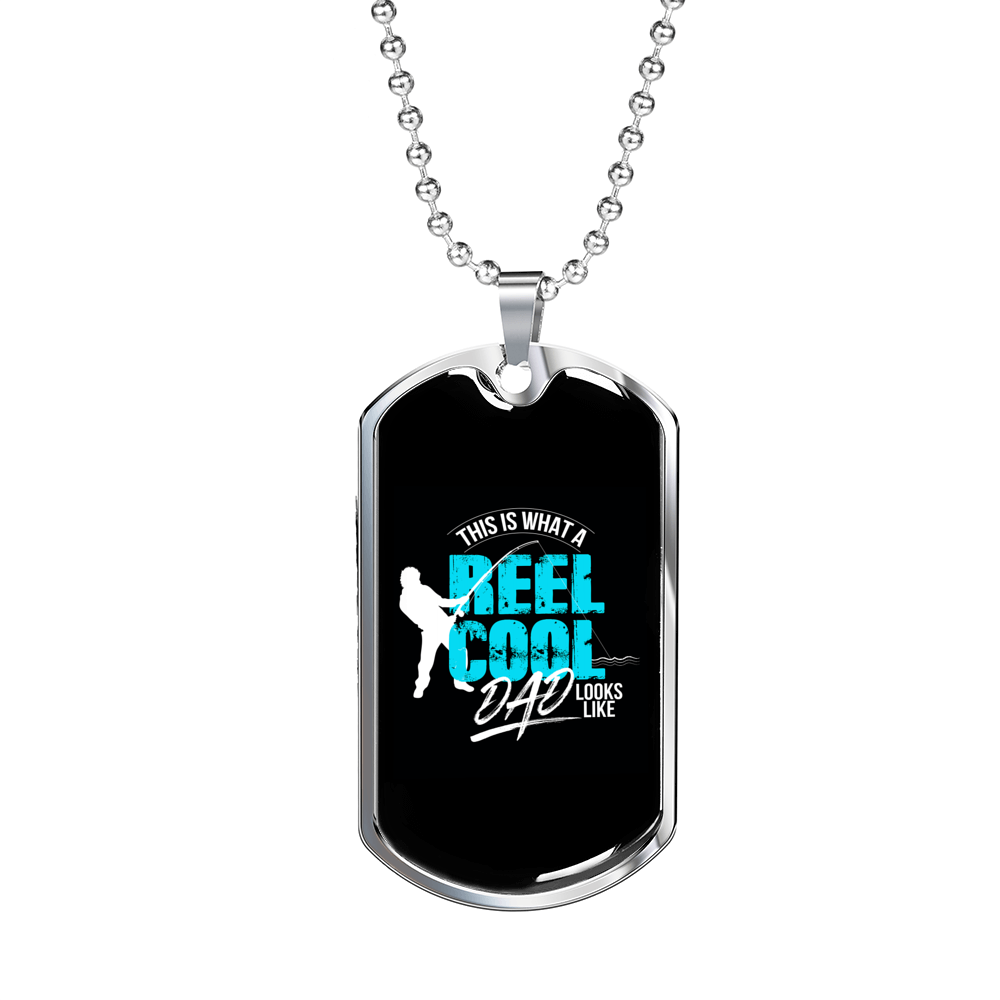 Reel Cool Dad - Luxury Dog Tag Necklace