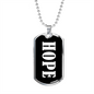 Hope v03 - Luxury Dog Tag Necklace