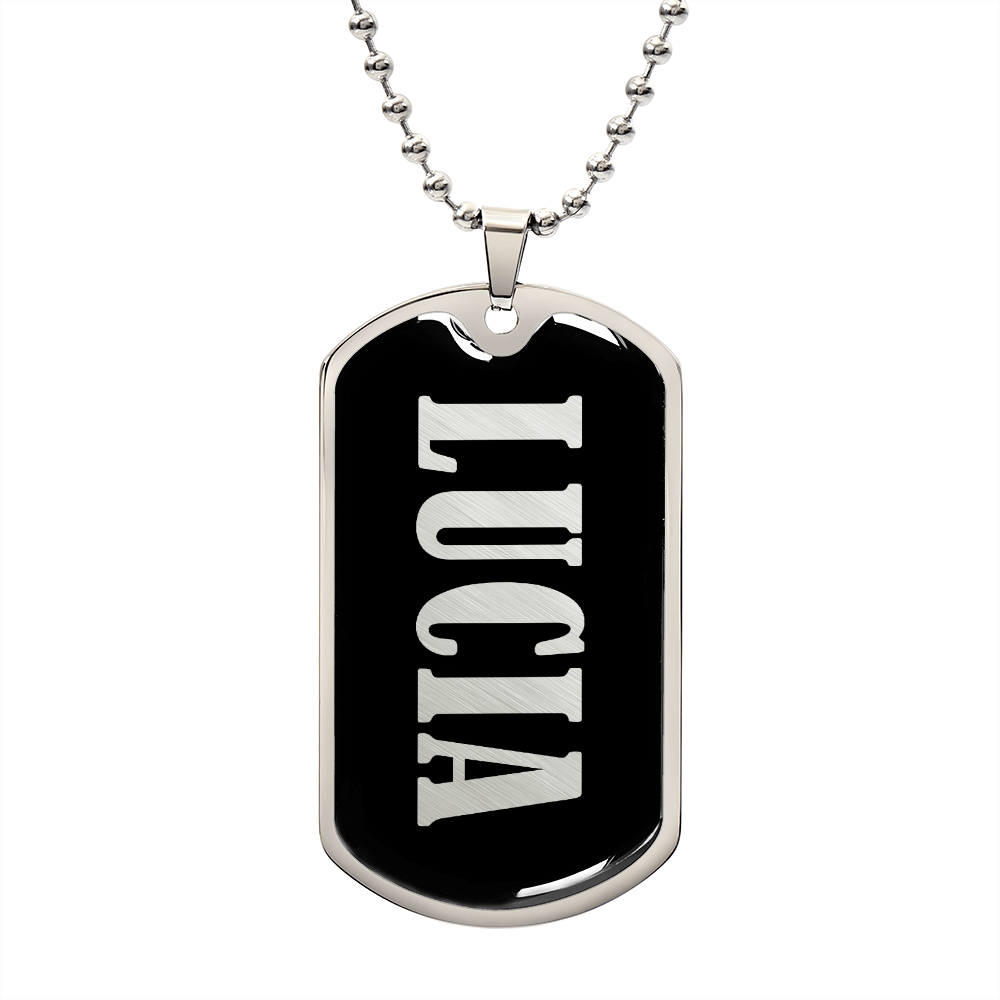 Lucia v02 - Luxury Dog Tag Necklace