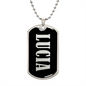 Lucia v02 - Luxury Dog Tag Necklace