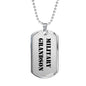 Military Grandson - Luxury Dog Tag Necklace