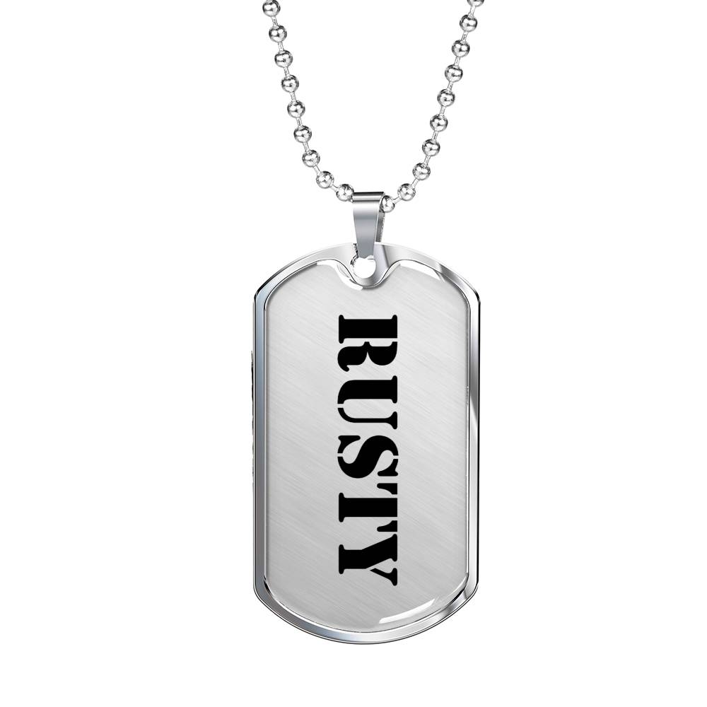 Rusty - Luxury Dog Tag Necklace