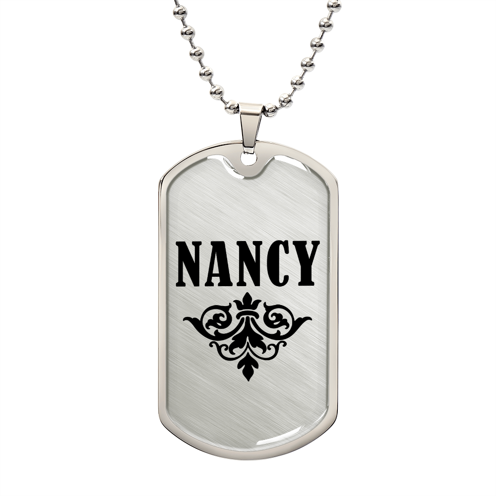 Nancy v01a - Luxury Dog Tag Necklace