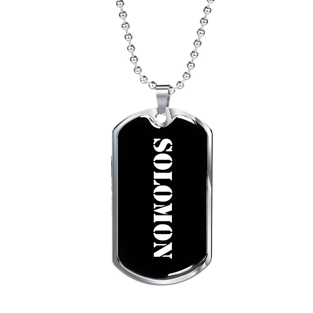 Solomon v2 - Luxury Dog Tag Necklace