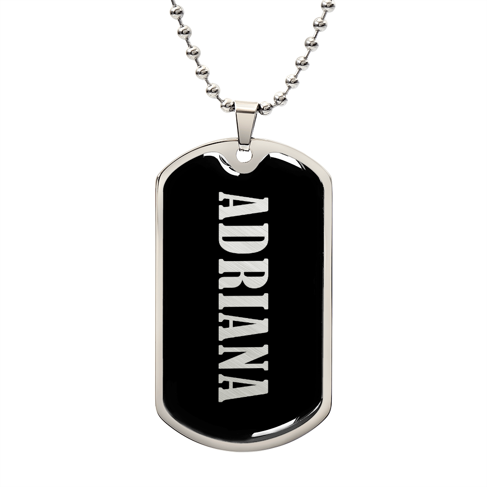 Adriana v02 - Luxury Dog Tag Necklace