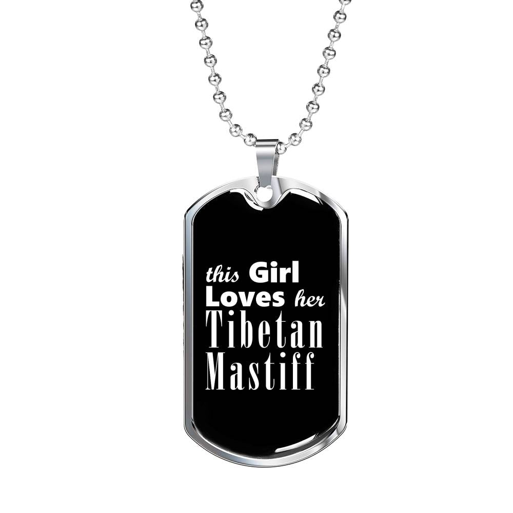 Tibetan Mastiff v2 - Luxury Dog Tag Necklace