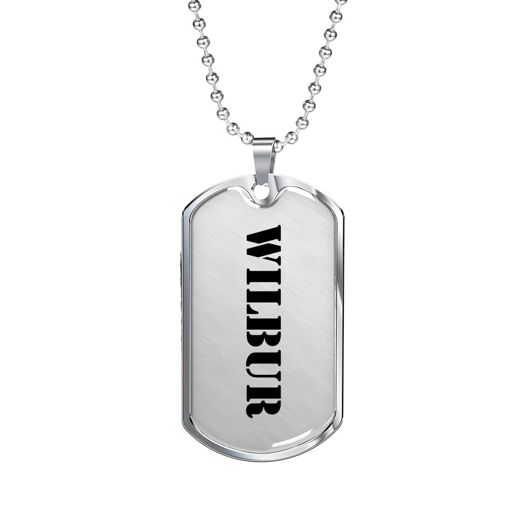 Wilbur - Luxury Dog Tag Necklace