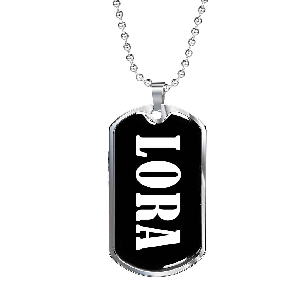 Lora v02 - Luxury Dog Tag Necklace