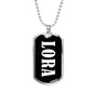 Lora v02 - Luxury Dog Tag Necklace