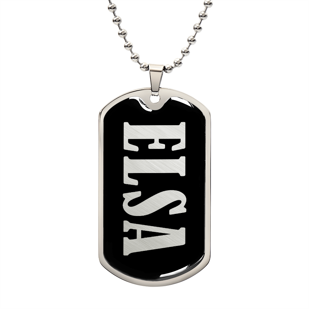 Elsa v02 - Luxury Dog Tag Necklace