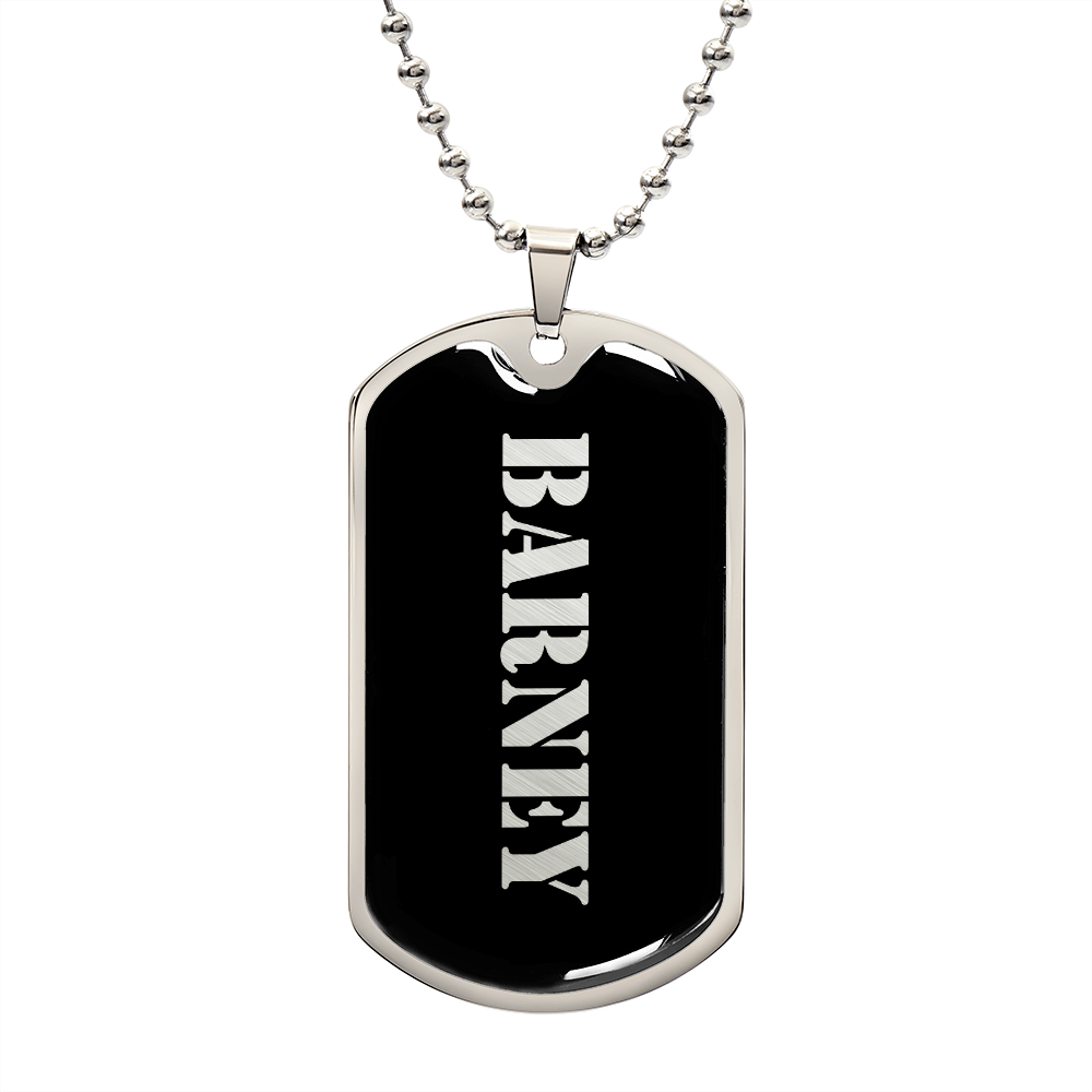 Barney v2 - Luxury Dog Tag Necklace