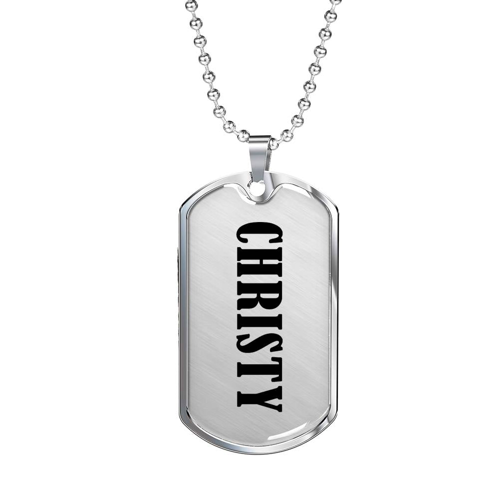 Christy v01 - Luxury Dog Tag Necklace
