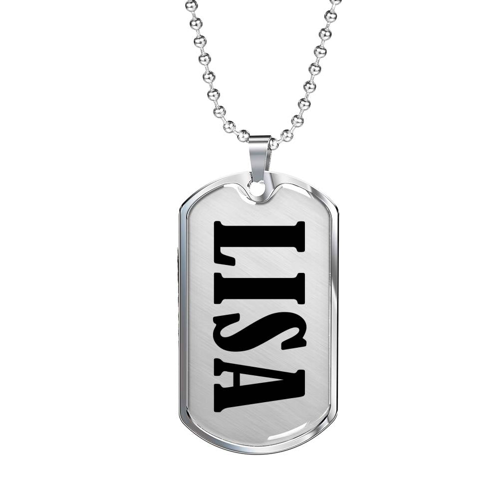 Lisa v01 - Luxury Dog Tag Necklace