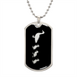 Mama Duck With 3 Ducklings v2 - Luxury Dog Tag Necklace