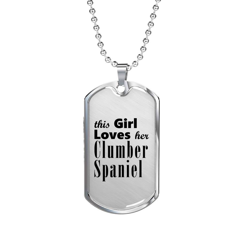 Clumber Spaniel - Luxury Dog Tag Necklace