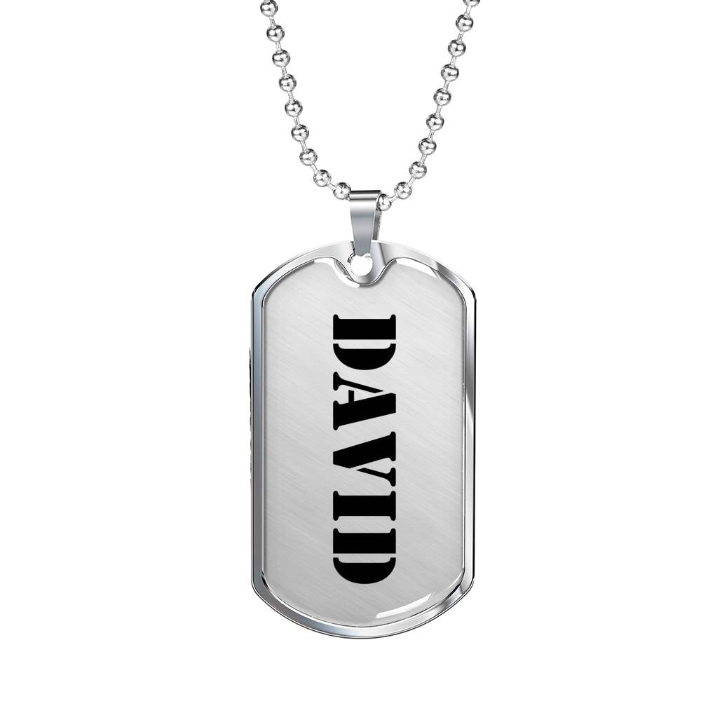 David - Luxury Dog Tag Necklace