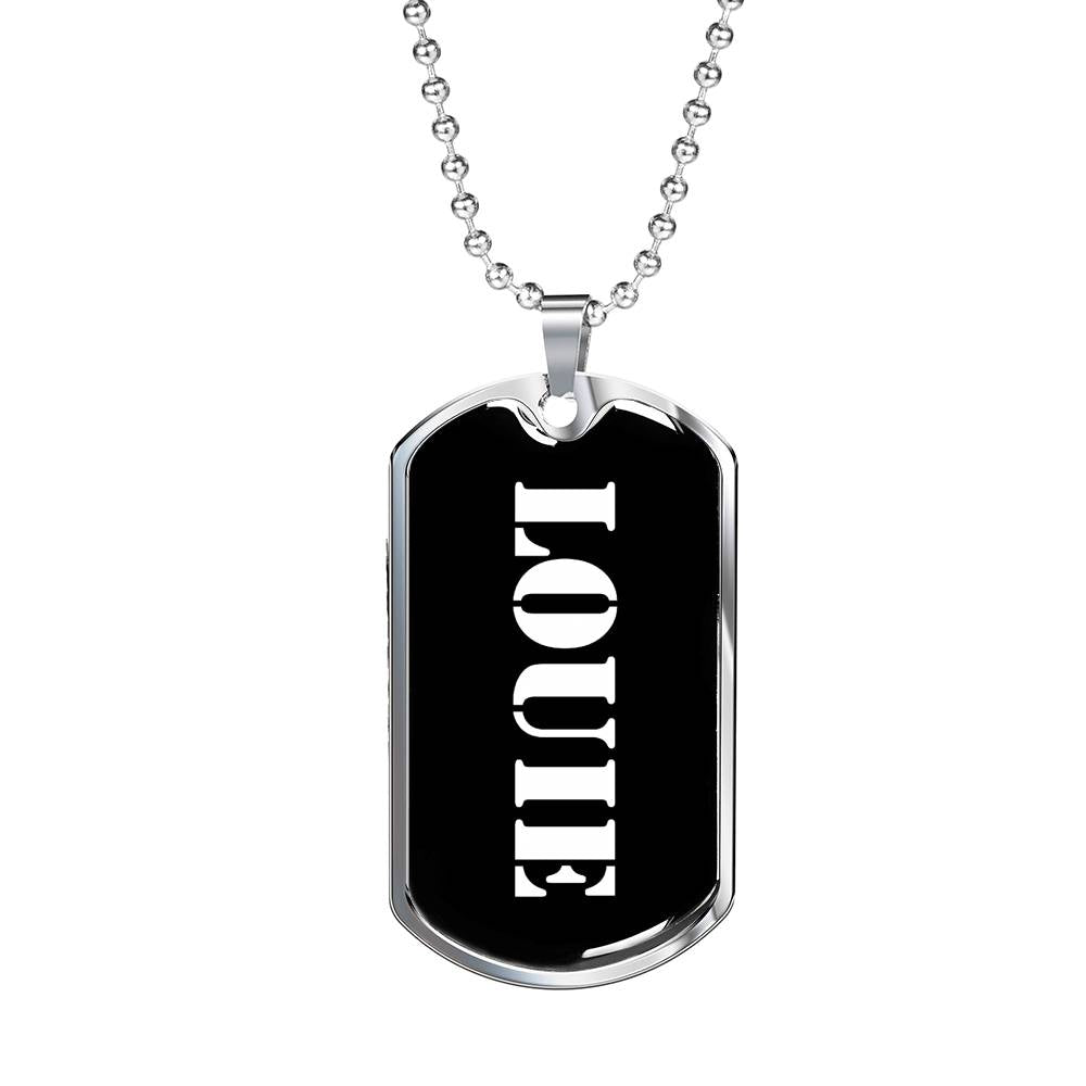 Louie v2 - Luxury Dog Tag Necklace