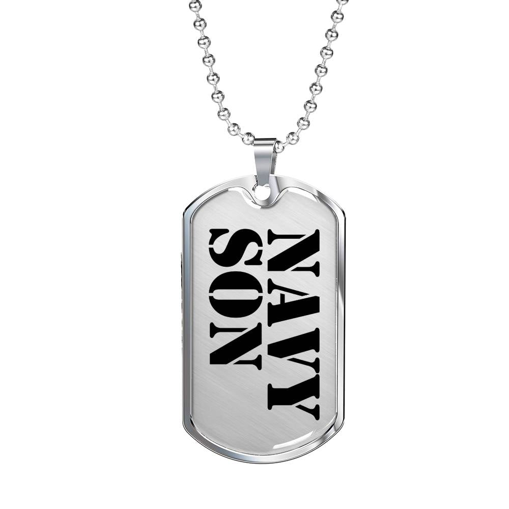 Navy Son - Luxury Dog Tag Necklace