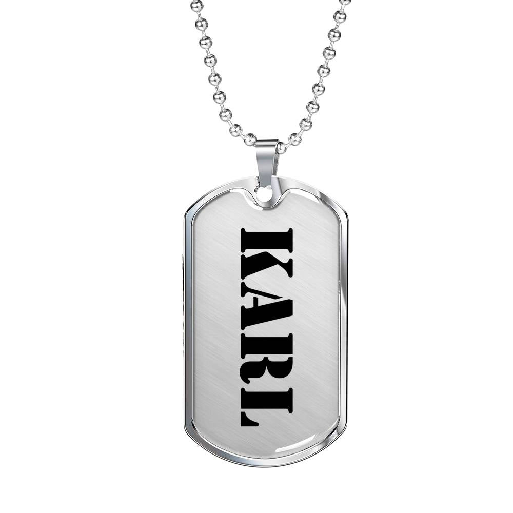 Karl - Luxury Dog Tag Necklace