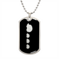Mama Hedgehog With 3 Hoglets v2 - Luxury Dog Tag Necklace
