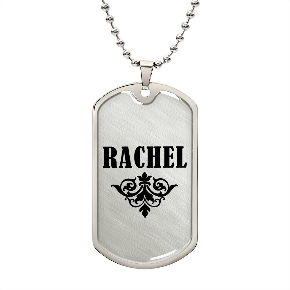 Rachel v01a - Luxury Dog Tag Necklace