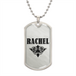 Rachel v01a - Luxury Dog Tag Necklace
