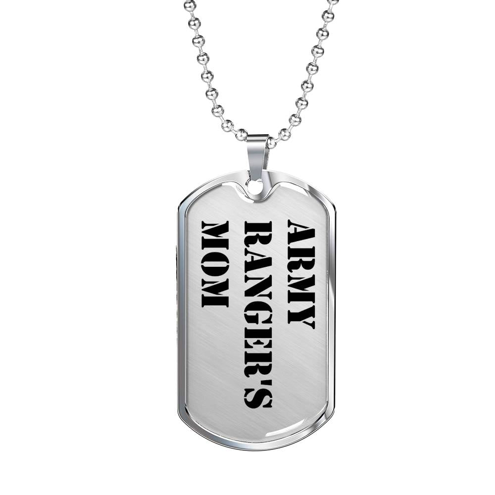 Army Ranger's Mom - Luxury Dog Tag Necklace