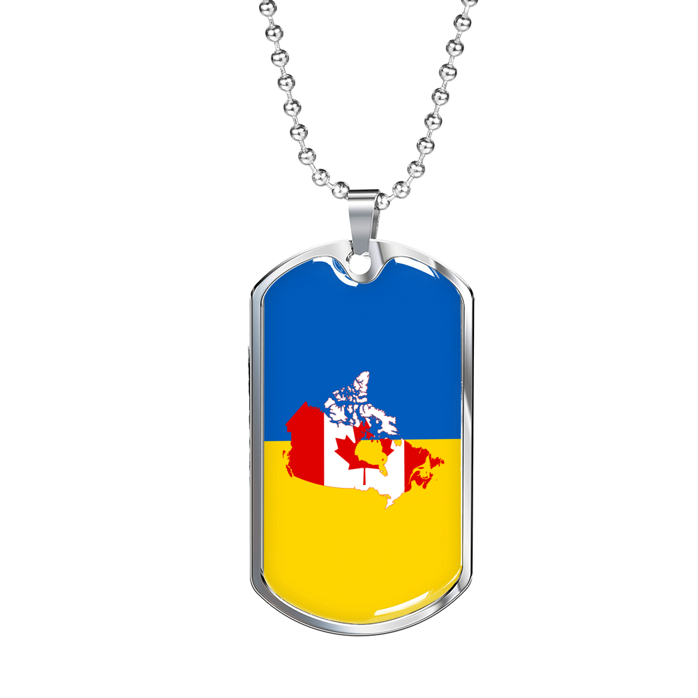 Ukrainian-Canadian - Luxury Dog Tag Necklace