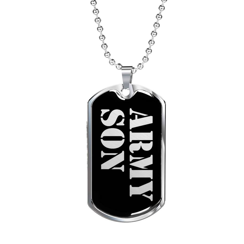 Army Son v2 - Luxury Dog Tag Necklace