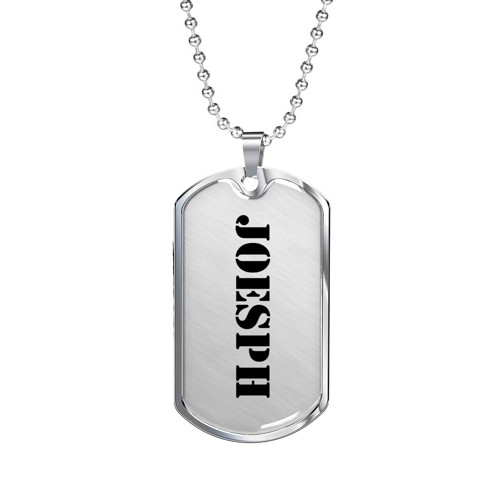 Joesph - Luxury Dog Tag Necklace