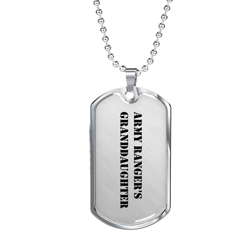 Army Ranger's Granddaughter - Luxury Dog Tag Necklace