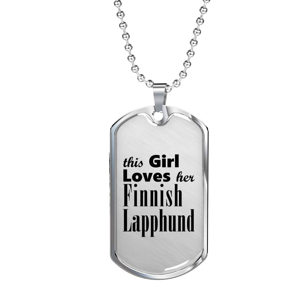 Finnish Lapphund - Luxury Dog Tag Necklace