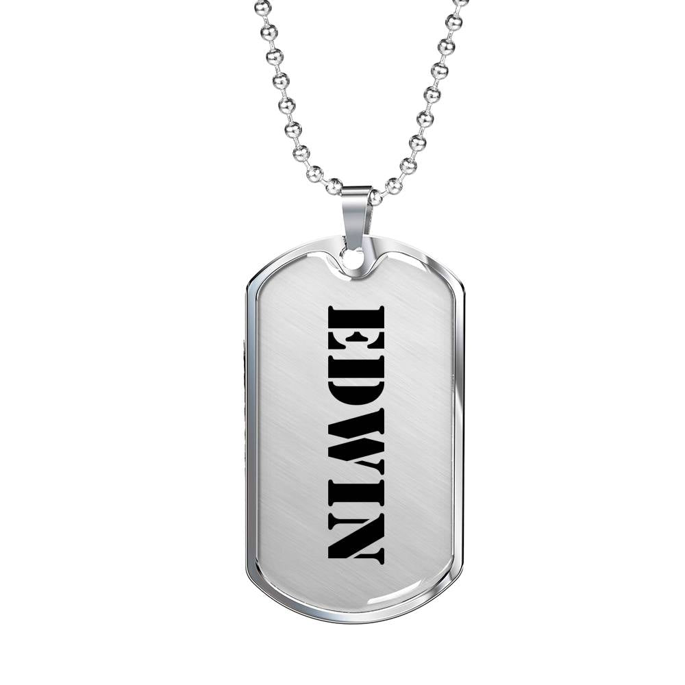 Edwin - Luxury Dog Tag Necklace