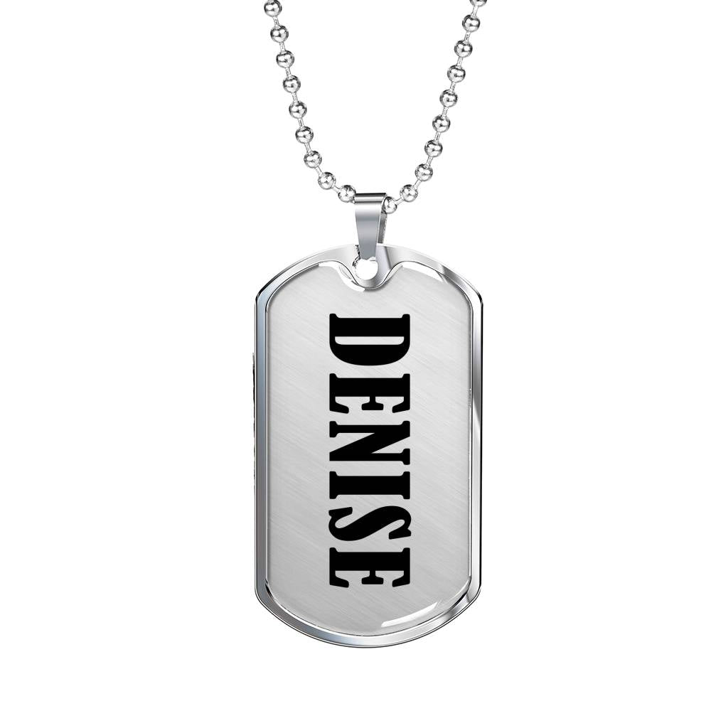 Denise v01 - Luxury Dog Tag Necklace