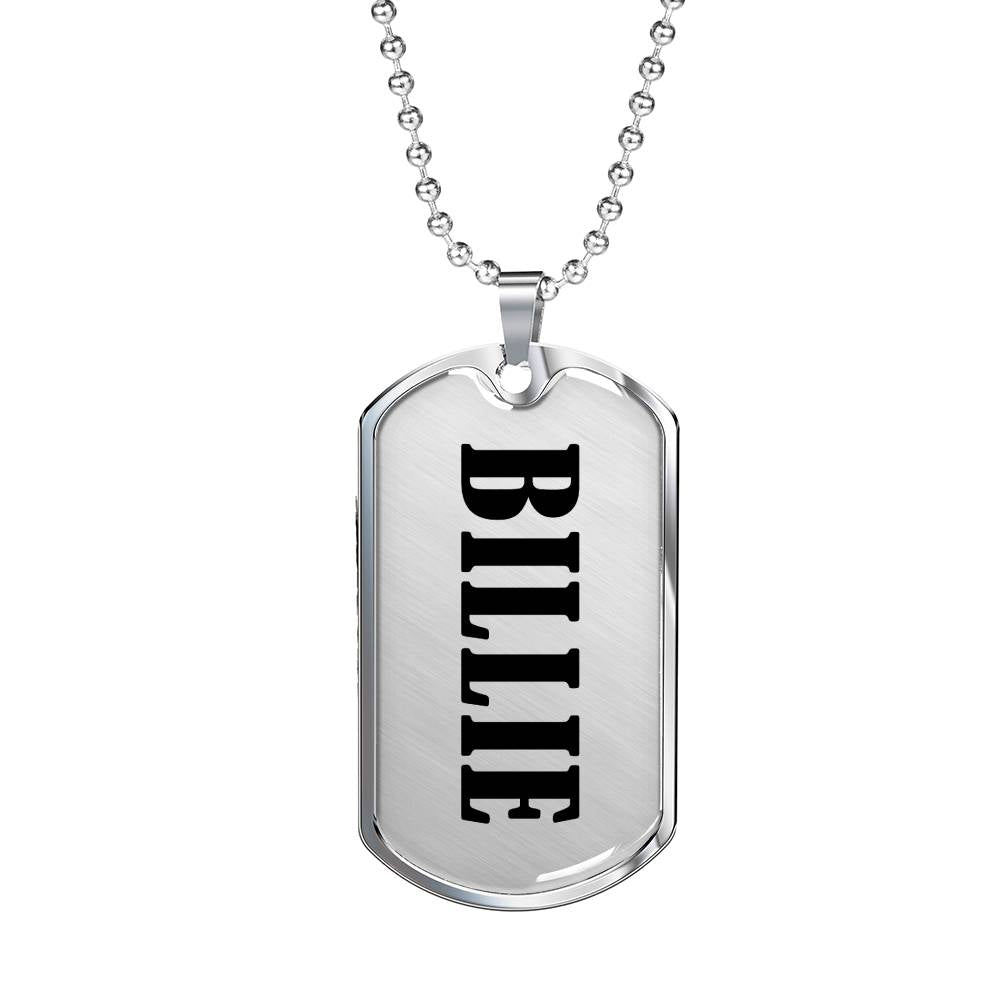 Billie v01 - Luxury Dog Tag Necklace