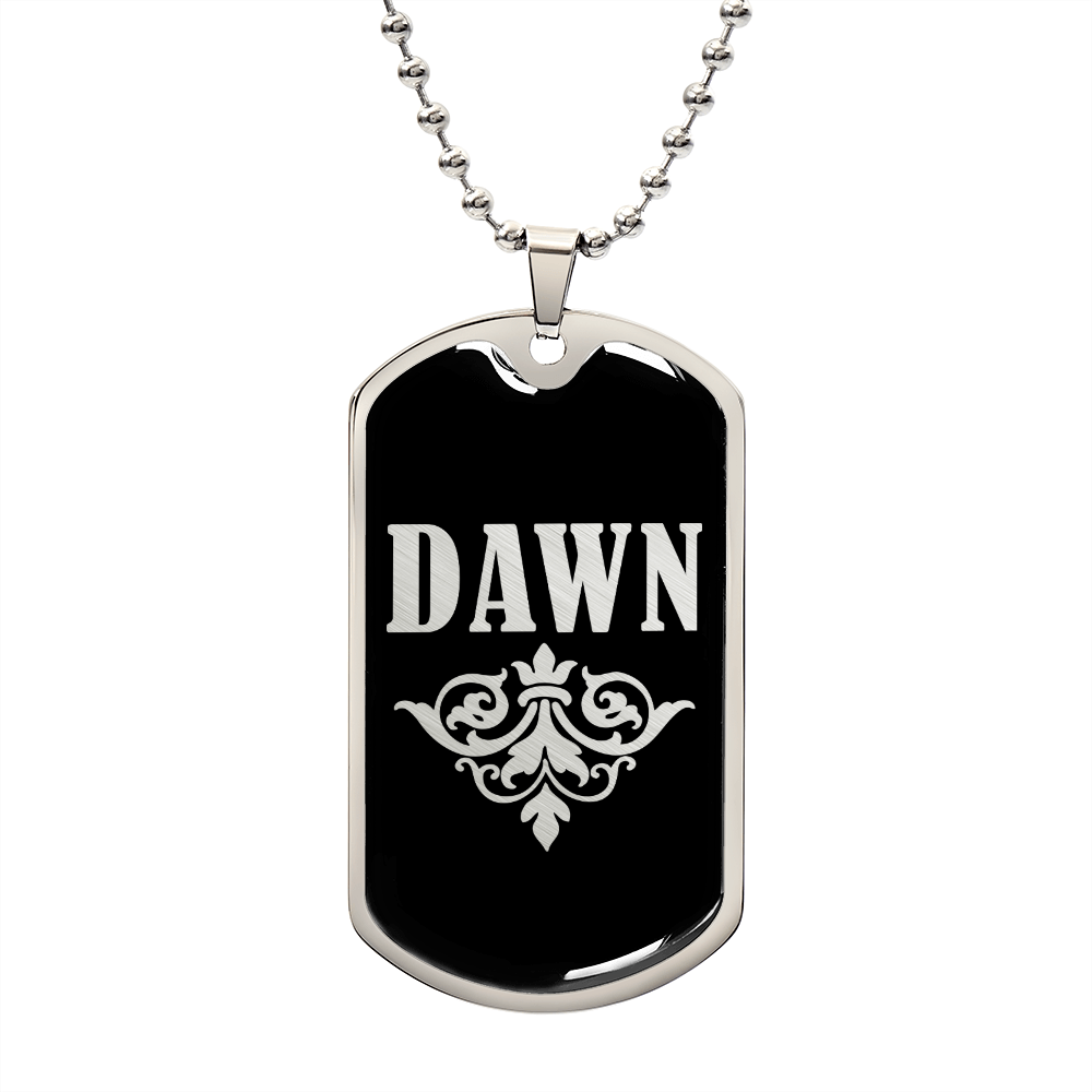 Dawn v02a - Luxury Dog Tag Necklace