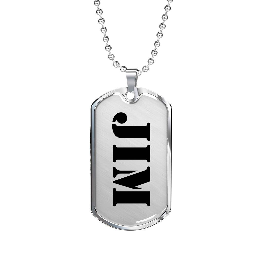 Jim - Luxury Dog Tag Necklace