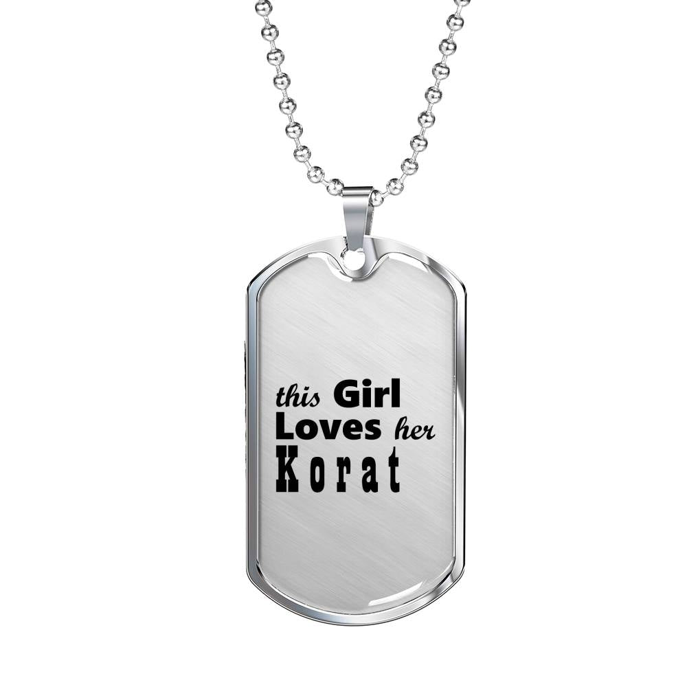 Korat - Luxury Dog Tag Necklace