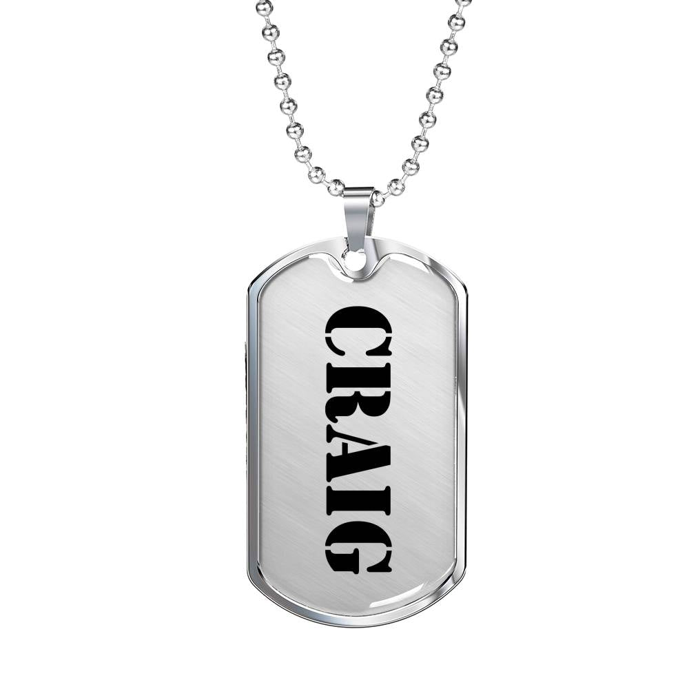 Craig - Luxury Dog Tag Necklace
