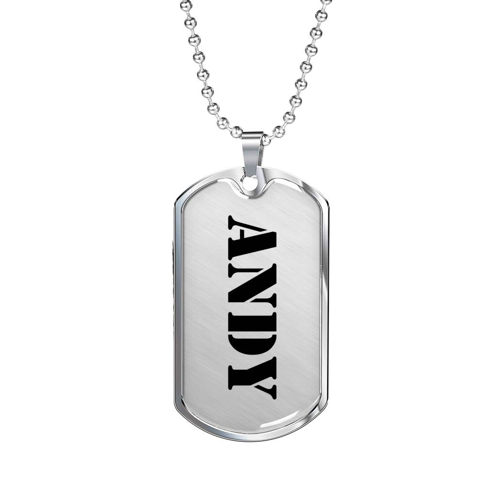 Andy - Luxury Dog Tag Necklace