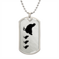 Mama Chicken With 3 Chicks - Luxury Dog Tag Necklace