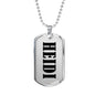 Heidi v01 - Luxury Dog Tag Necklace