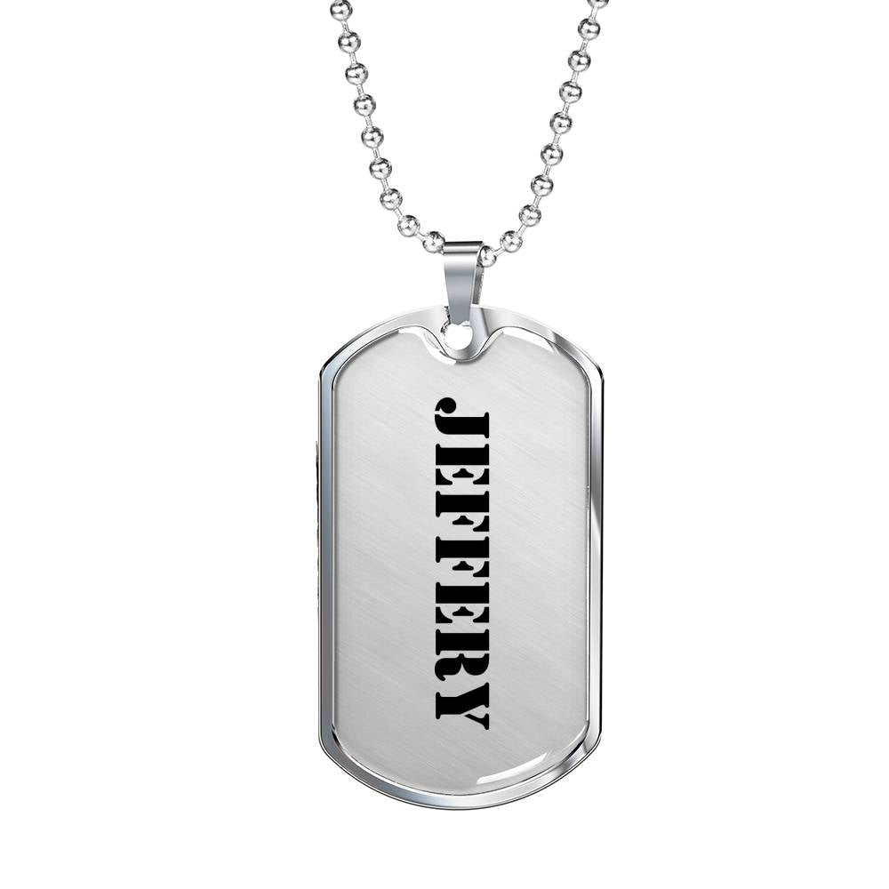 Jeffery - Luxury Dog Tag Necklace